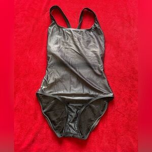 SOLD ✅ Speedo Women's Washed Black Full Body Swimsuit Sz: M (Check Measurements)